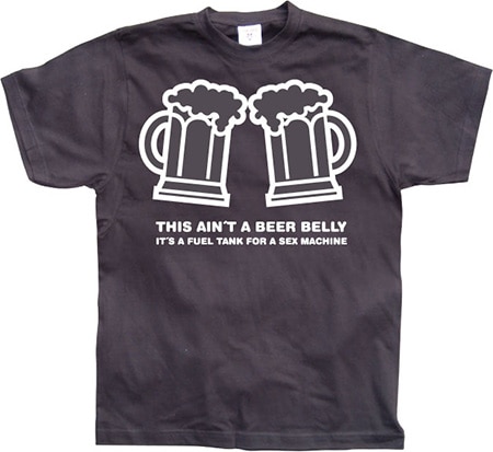 Läs mer om This aint a beer belly...., T-Shirt