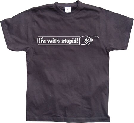 Läs mer om I´m With Stupid!, T-Shirt