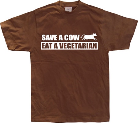 Läs mer om Save A Cow - Eat A Vegetarian, T-Shirt