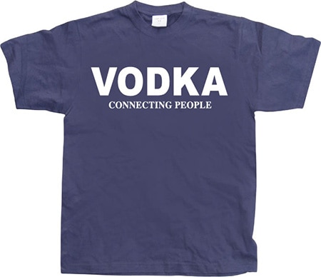 Läs mer om Vodka - Connecting People!, T-Shirt
