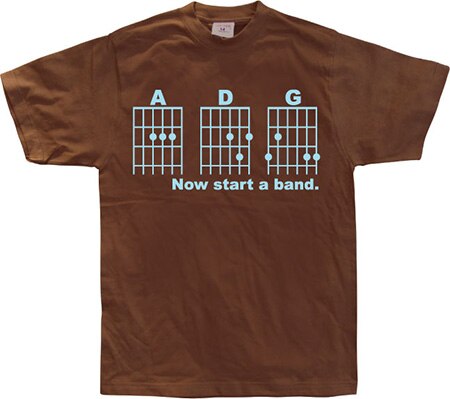 Läs mer om Now Start A Band!, T-Shirt