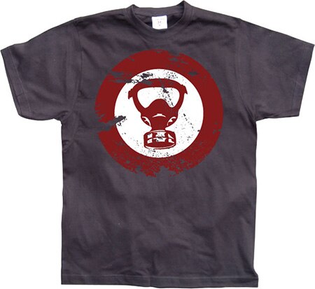 Läs mer om Gas Mask Icon Grunge, T-Shirt