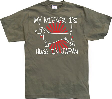 Läs mer om My Wiener Is Huge In Japan!, T-Shirt