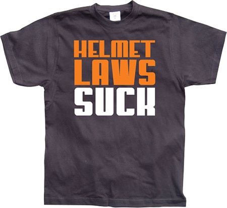 Läs mer om Helmet Laws Suck, T-Shirt