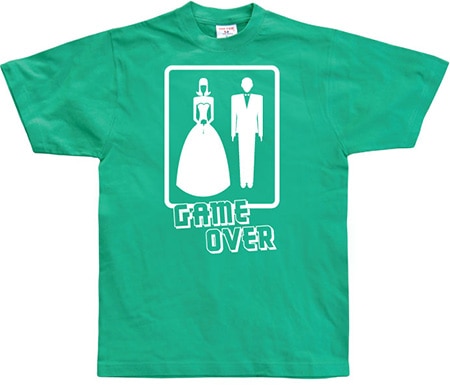 Läs mer om Wedding - GAME OVER!, T-Shirt