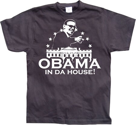 Läs mer om Obama In Da House!, T-Shirt