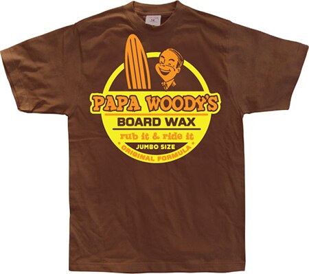 Papa Woodys Board Wax, Basic Tee