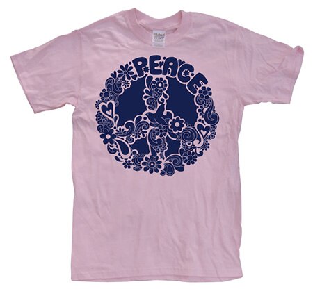 Psychedelic Peace Sign, Basic Tee