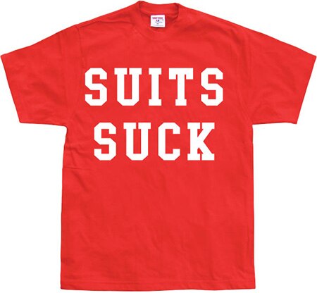 Suits Suck T-shirt, Basic Tee
