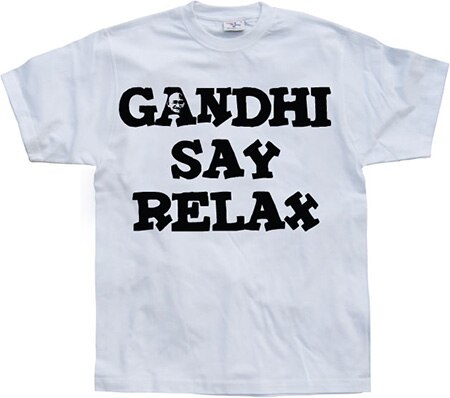 Läs mer om Gandhi Say Relax, T-Shirt