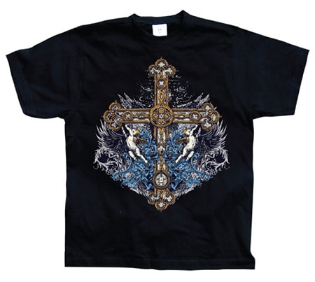 Cross With Cherubs, T-Shirt
