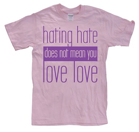 Läs mer om Hating Hate - Love Love, T-Shirt