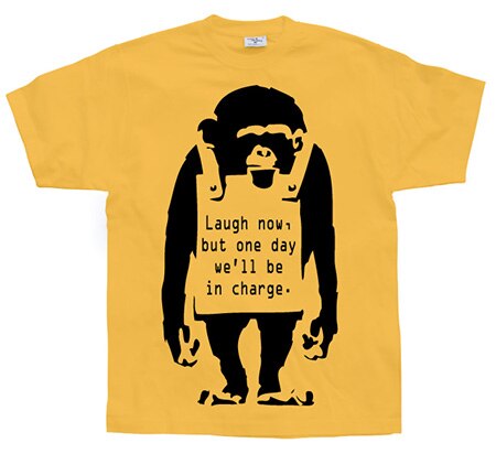 Läs mer om Banksy - Laugh Now!, T-Shirt