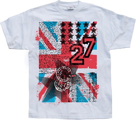 Läs mer om UK Flag 27 Grunge, T-Shirt