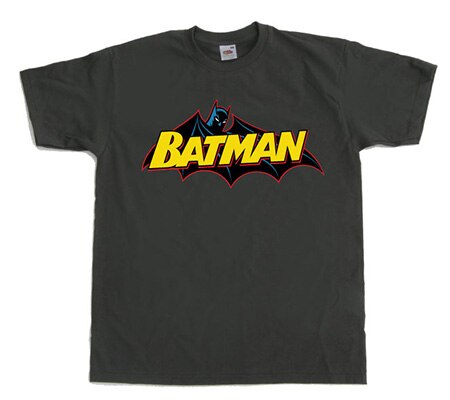 Läs mer om Batman Retro Logo T-Shirt, T-Shirt