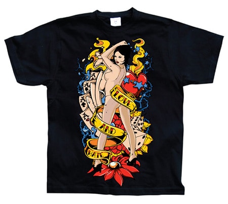 Läs mer om Love And Hate Pin-Up, T-Shirt