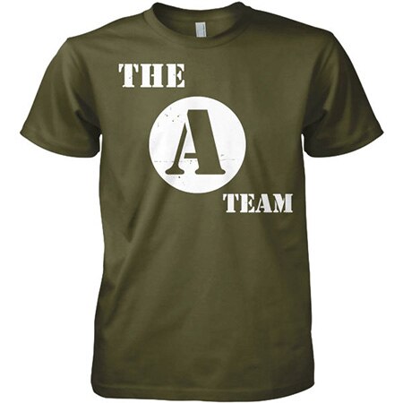 The A-Team Distressed Logo T-Shirt, Basic Tee