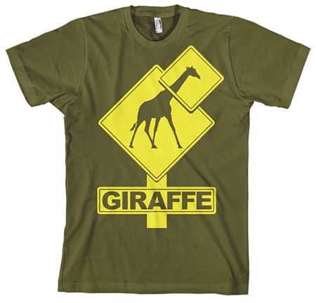 Giraffe Sign T-Shirt, Basic Tee