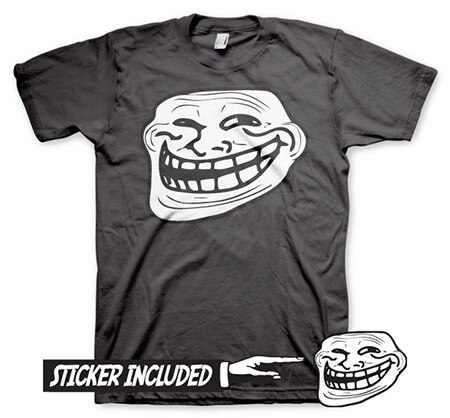 Trollface T-Shirt + Sticker, Basic Tee