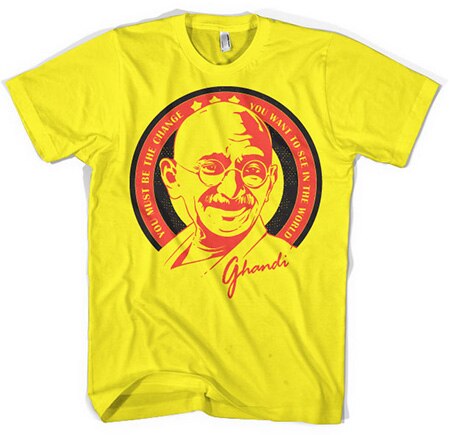 Läs mer om Ghandi Saying T-Shirt, T-Shirt
