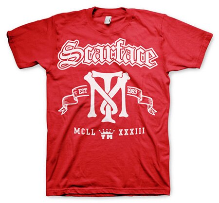 Scarface Varsity Face T-Shirt, Basic Tee