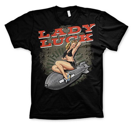 Lady Luck - Pin Up Girl - Basic T-Shirt, Basic Tee