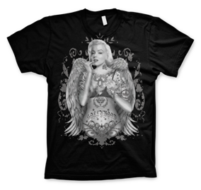 Marilyn Monroe - Floral Girl T-Shirt, Basic Tee