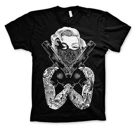Marilyn Monroe Gangsta Pose T-Shirt, Basic Tee