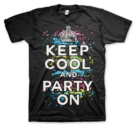 Keep Cool And Party On T-Shirt, Basic Tee