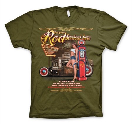 Get Your Rod Service Here T-Shirt, Basic Tee