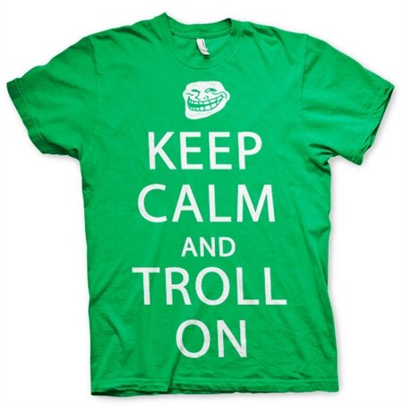 Läs mer om Keep Calm And Troll On T-Shirt, T-Shirt
