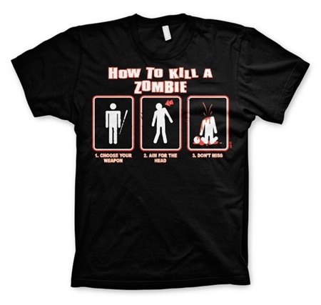 How To Kill A Zombie T-Shirt, Basic Tee