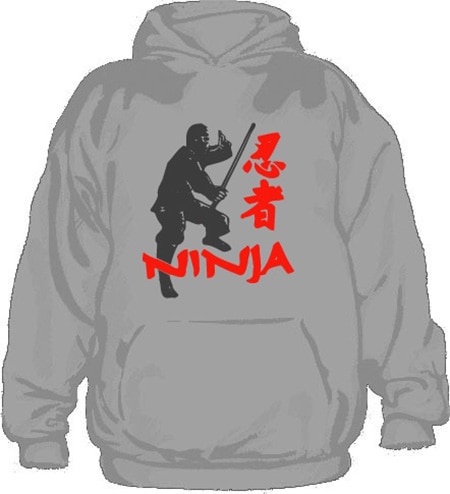 Ninja Hoodie, Hooded Pullover