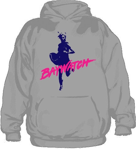 Baywatch Hoodie, Hooded Pullover