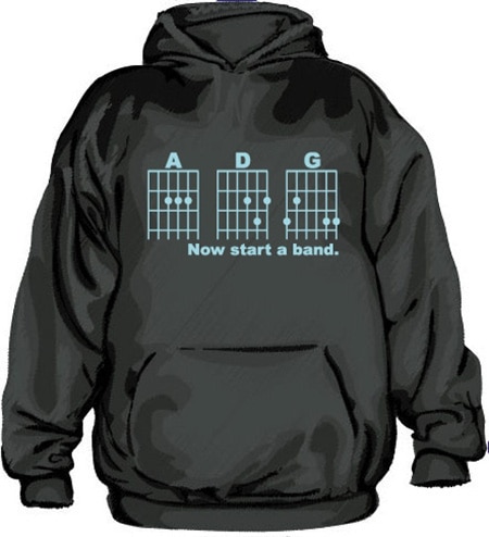 Now Start A Band Hoodie, Hooded Pullover