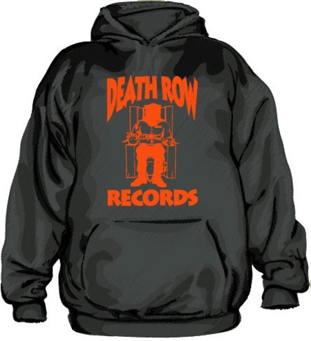 Death Row Records Hoodie, Hooded Pullover