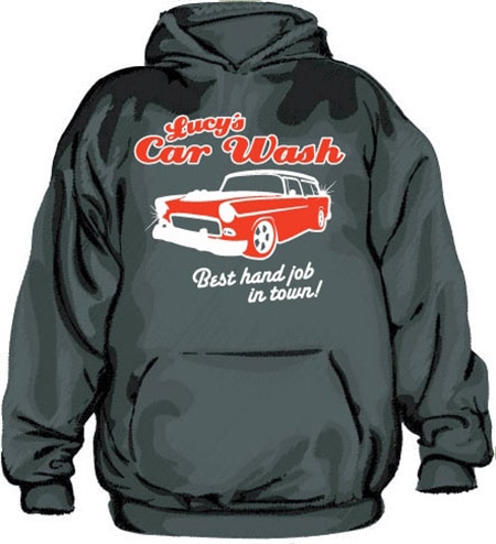 Lucy´s Car Wash Hoodie, Hooded Pullover
