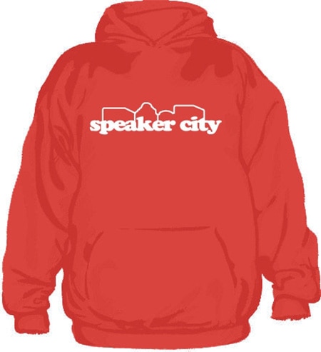 Speaker City Hoodie, Hooded Pullover