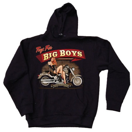 Toys For Big Boys Hoodie, Hooded Pullover