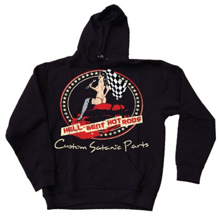 Hell Bent Hot Rods Hoodie, Hooded Pullover