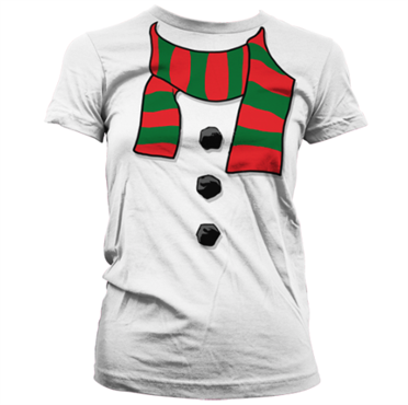 Läs mer om Snowmans Scarf Girly T-Shirt, T-Shirt