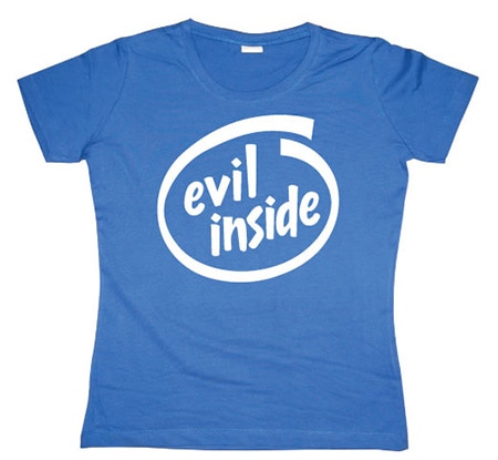 Läs mer om Evil Inside Girly T-shirt, T-Shirt