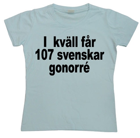Läs mer om Ikväll Får 107... Girly T-shirt, T-Shirt