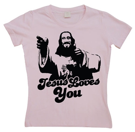 Läs mer om Jesus Loves You! Girly T-shirt, T-Shirt
