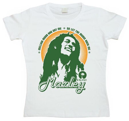 Läs mer om Bob Marley - Mellow Mood Girly T-shirt, T-Shirt