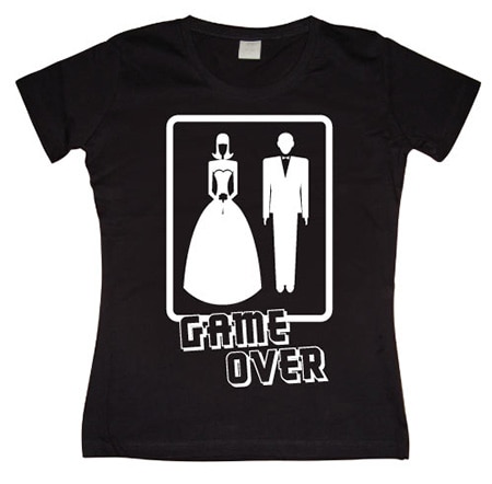 Läs mer om Wedding - GAME OVER! Girly T-shirt, T-Shirt