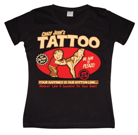 Läs mer om Crazy Johns Tattoo Girly T-shirt, T-Shirt