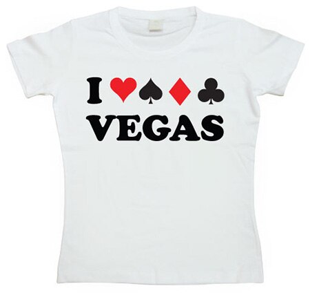 Läs mer om I Play Vegas Girly T-shirt, T-Shirt