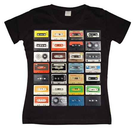 Mixed Tapes Girly T-shirt, Girly T-shirt