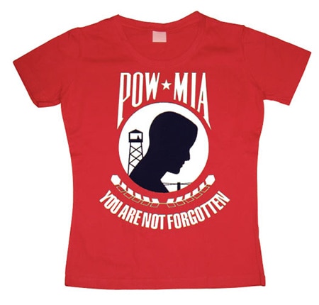 Pow Mia Girly T-shirt, Girly T-shirt